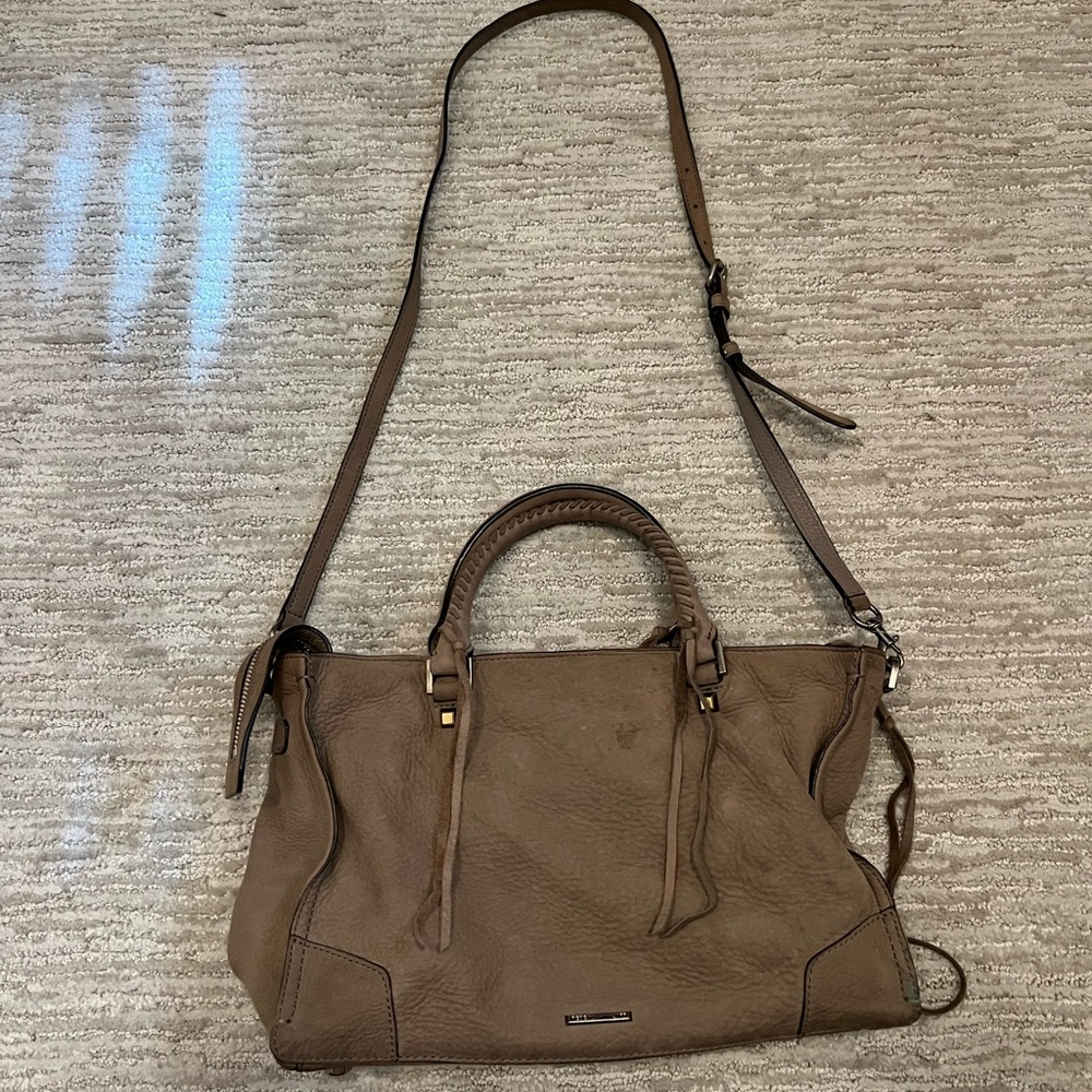 Rebecca Minkoff gray suede bag